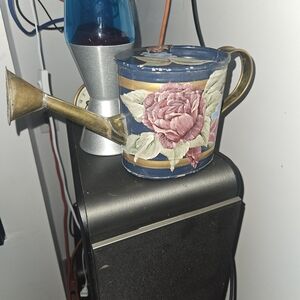 Floral Watering Can with Brass Spout